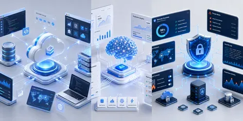 Futuristic 3D Connected Technology Scenes generated by chatgpt-image