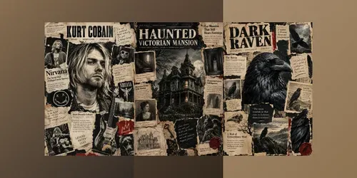 Vintage Editorial Collage Posters generated by chatgpt-image