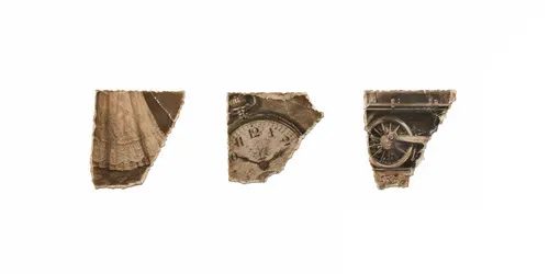 Vintage Torn Photo Fragment Ephemera generated by chatgpt-image
