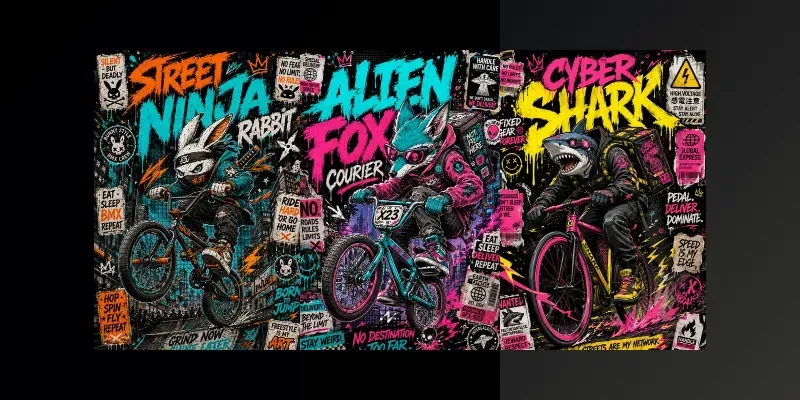 Urban Graffiti Monster Posters generated by undefined