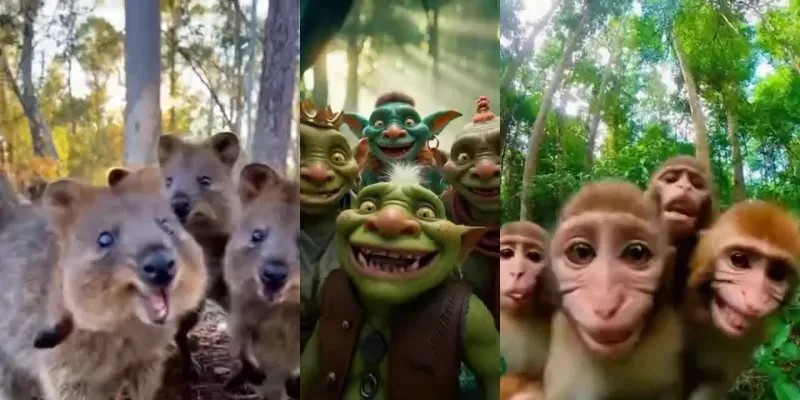 Funny Animal Selfie Videos generated by undefined