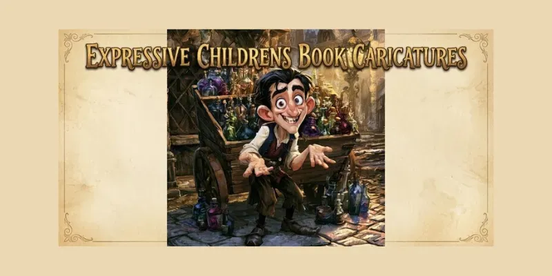 Expressive Childrens Book Caricatures generated by undefined