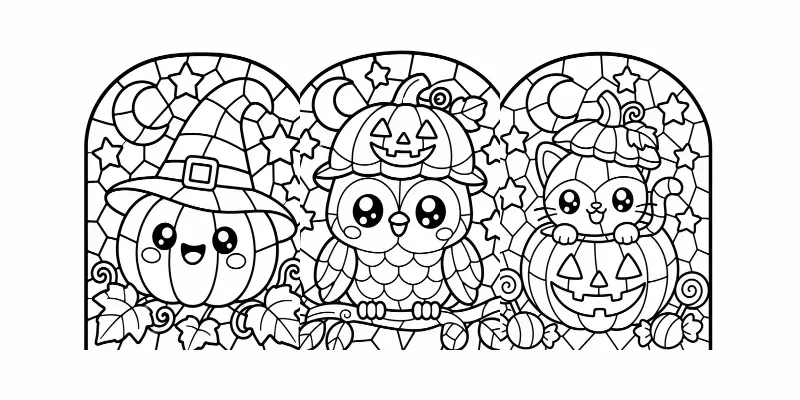Halloween Stained Glass generated by undefined