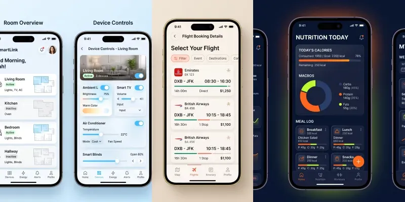 Mobile App UI UX Design Layouts generated by undefined