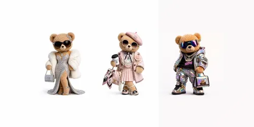 Luxury Fashion Teddy Icons generated by chatgpt-image