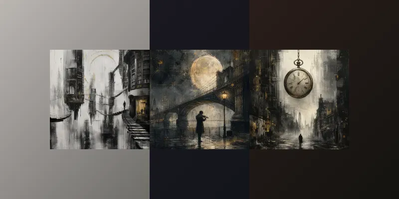 Golden Noir Urban Dreamscape Collections generated by undefined