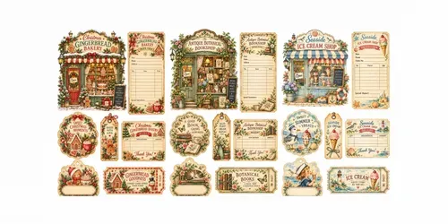 Vintage Theme Ephemera Kits generated by chatgpt-image