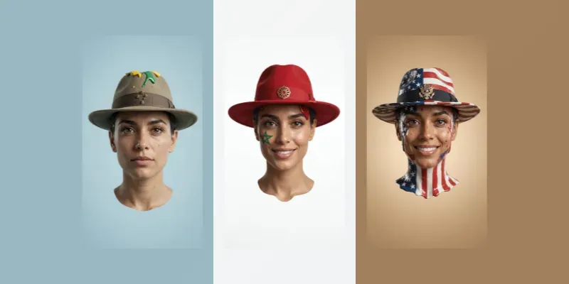 Melting Flag Portraits