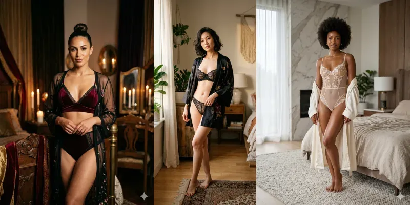 Lingerie Model  Boudoir  generated by undefined