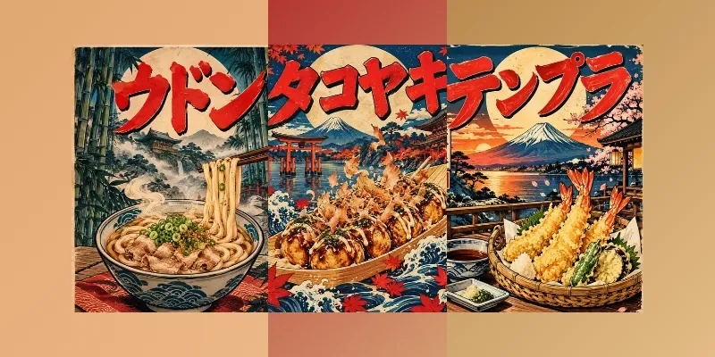 Ukiyoe Japanese Food Art Posters
