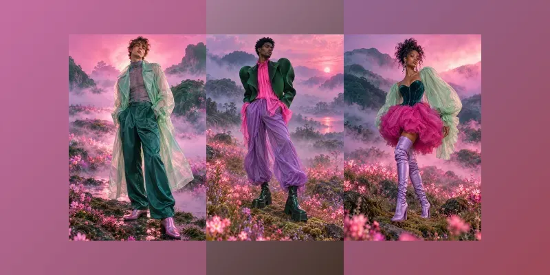 Dreamcore Neon Nature Fashion