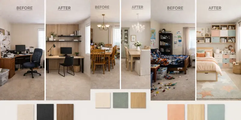 Before After Room Boards generated by undefined