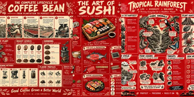 Handdrawn Knowledge Posters
