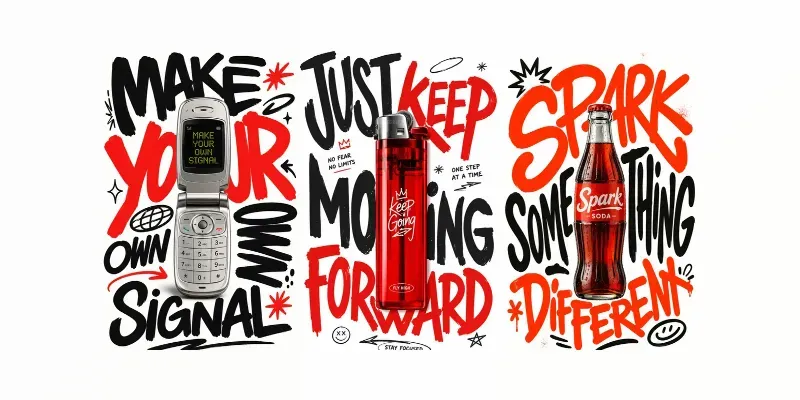 Bold Typography Object Poster Kits generated by undefined