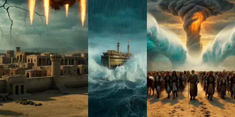 Hyperrealistic Biblical Epic Scenes generated by undefined