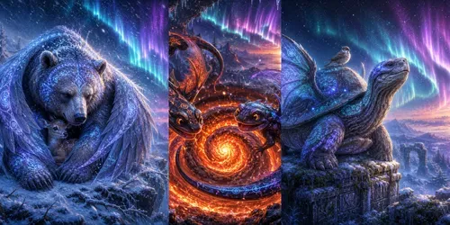 Frost Dragon Fox Spirits generated by chatgpt-image