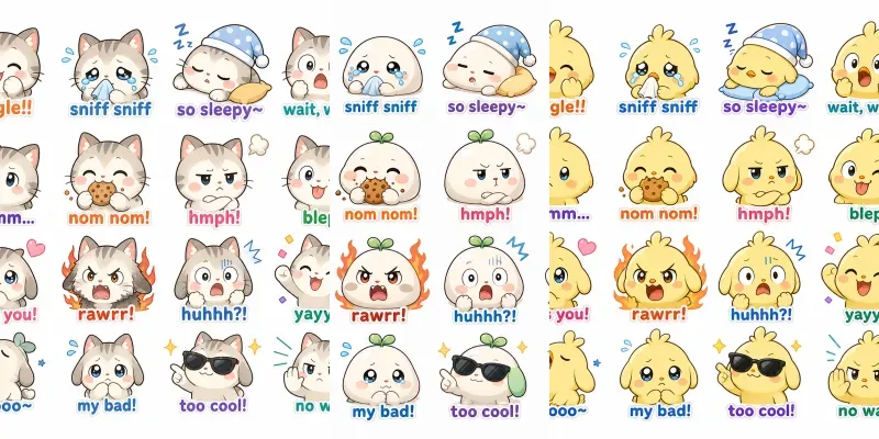 Zalo Style Stickers generated by undefined