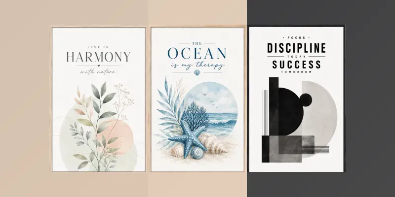 Modern Minimalist Printable Wall Art generated by undefined
