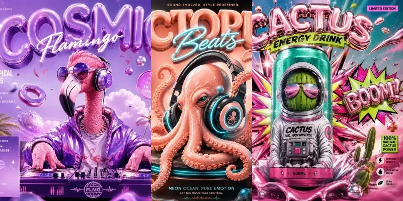 Pop Avantgarde Poster Ads generated by undefined