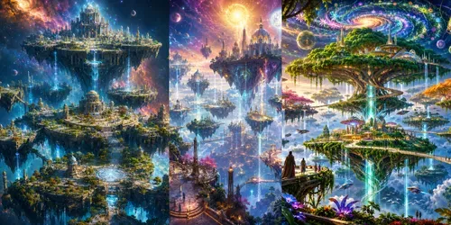 Celestial Layered Realms generated by chatgpt-image