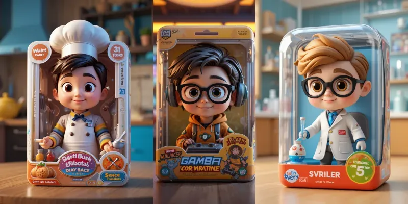 Pixarstyle Toy Character Packs generated by undefined