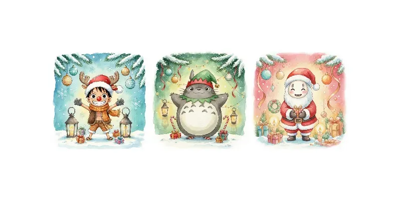 Watercolor Christmas Crossover Designs generated by undefined