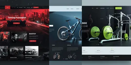Pro UI/UX Web design generated by midjourney