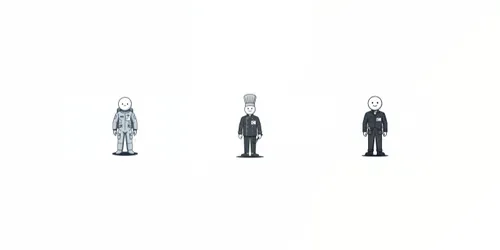 Minimalist 2D Corporate Avatars generated by gemini-image