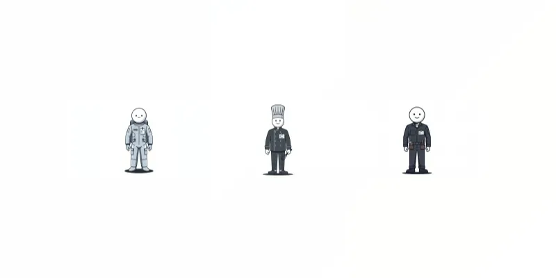 Minimalist 2D Corporate Avatars generated by undefined
