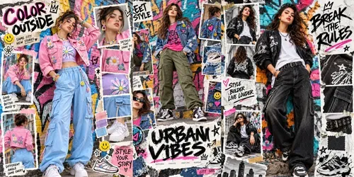 Urban Streetwear Editorial Collages generated by chatgpt-image