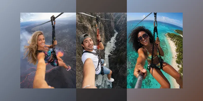 Zipline Influencer Selfies generated by undefined