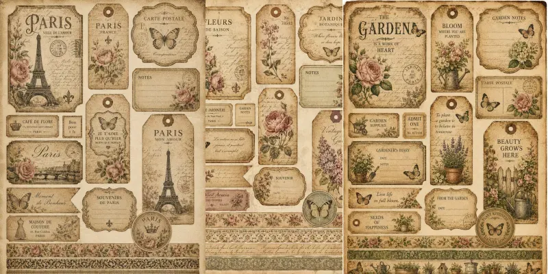 Junk Journal Kit Builder Pros generated by undefined