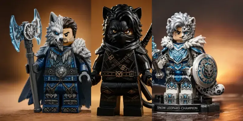 Fantasy Lego Hybrid Minifigures Sets generated by undefined