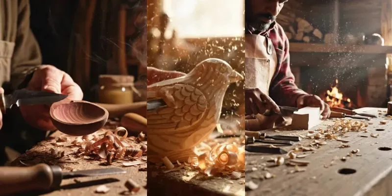 Handmade Woodcarving Scene Builders generated by undefined