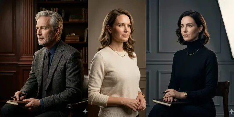 Old Money Studio Portrait Branding generated by undefined