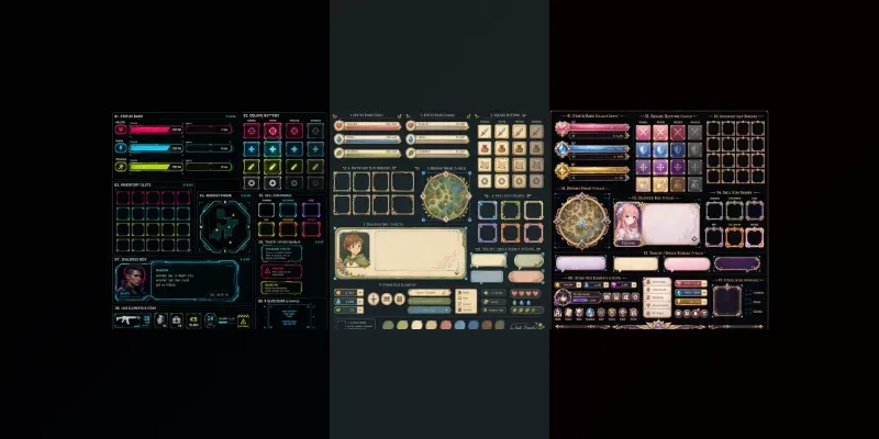 Game UI Hud Element Design Kits generated by undefined