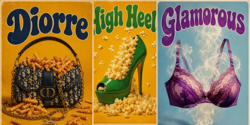 Retro Kitsch Editorial Posters generated by undefined