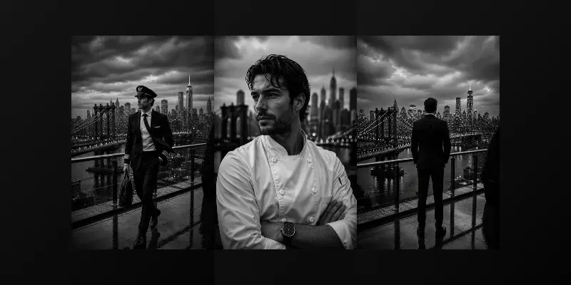 Cinematic Noir Portraits Any Professions generated by undefined