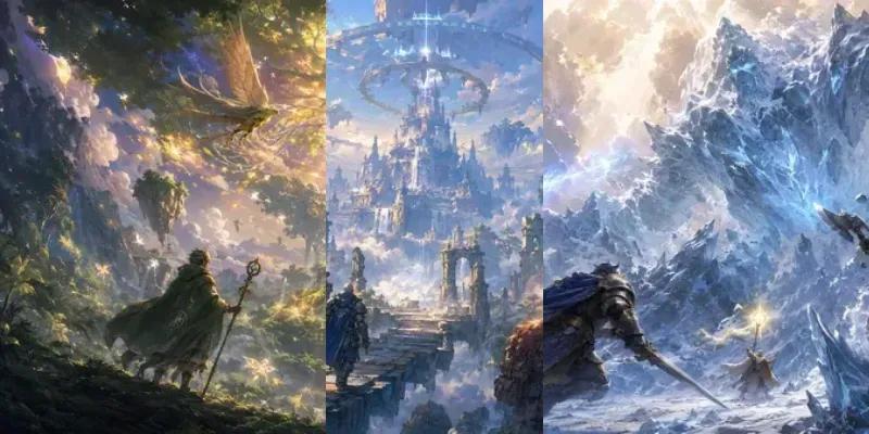 Cinematic Fantasy Anime Key Art generated by undefined