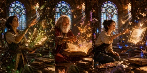 The Libraries Choose You generated by chatgpt-image