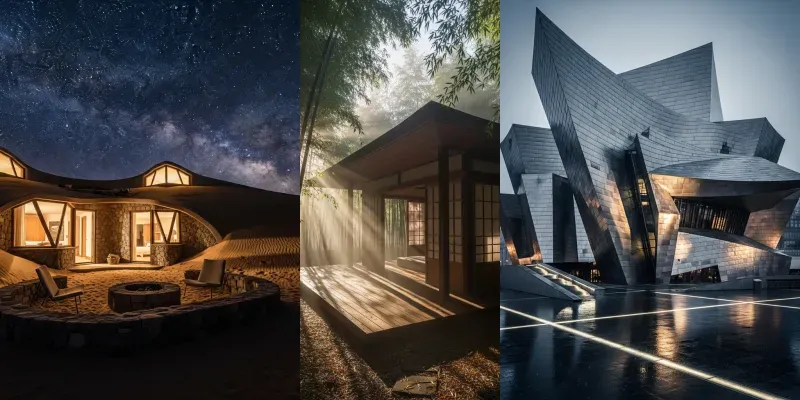 Cinematic Architectural Forms generated by undefined