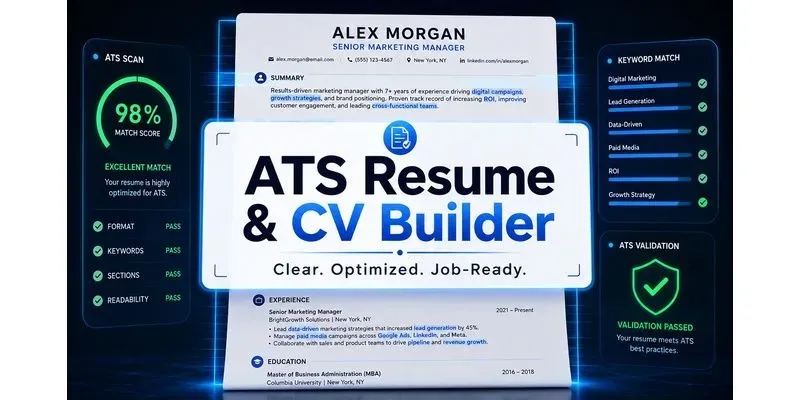 Ats Resume CV Builder generated by undefined