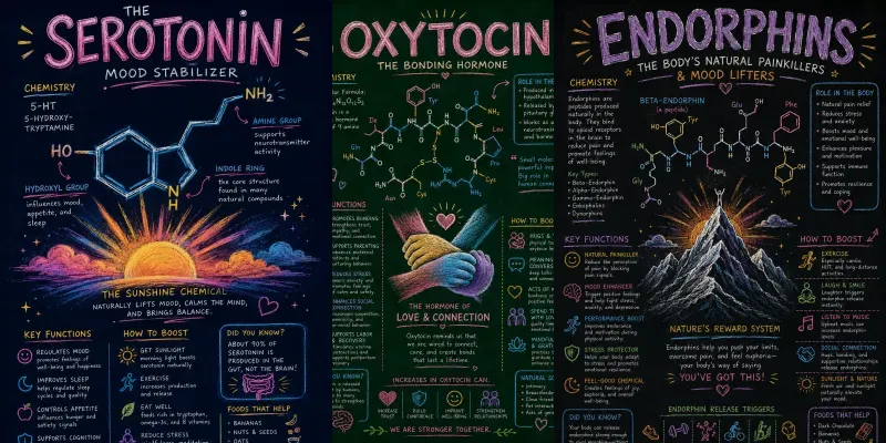 Vibrant Wellness Neurotransmitter Art generated by undefined