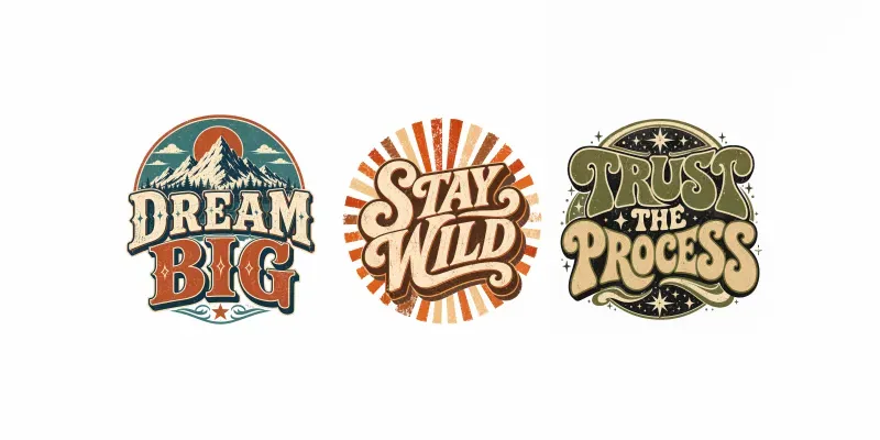 Retro Typography Tshirt Generator generated by undefined