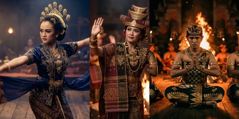 Indonesian Heritage Dance Masterpieces generated by undefined