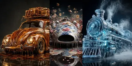 Melting Masterpiece Rides generated by chatgpt-image