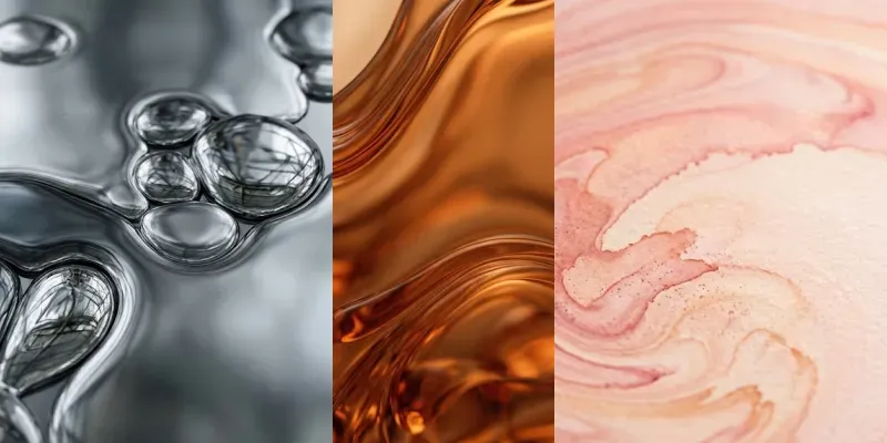 Abstract Liquid Flow Background Art generated by undefined
