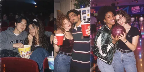90s Couple Date Night Photos generated by chatgpt-image