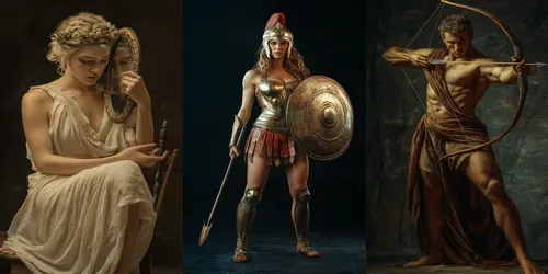Greek Gods Character Portraits generated by midjourney