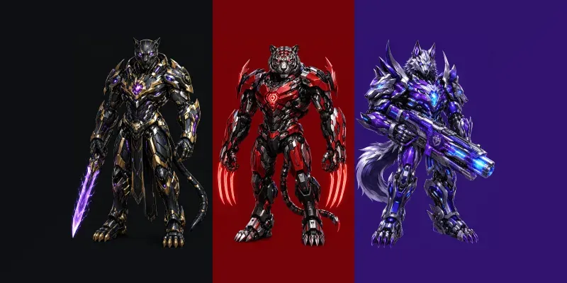 Luxury Mecha Beasts generated by undefined